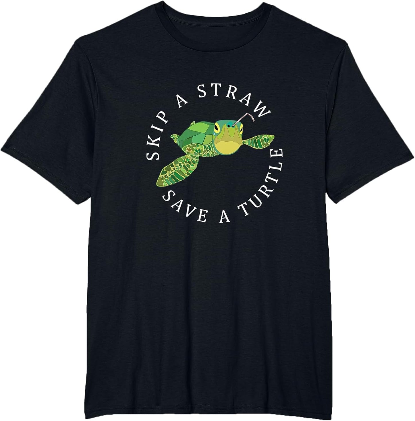Funny Cute Skip A Straw Save A Turtle Shirt
