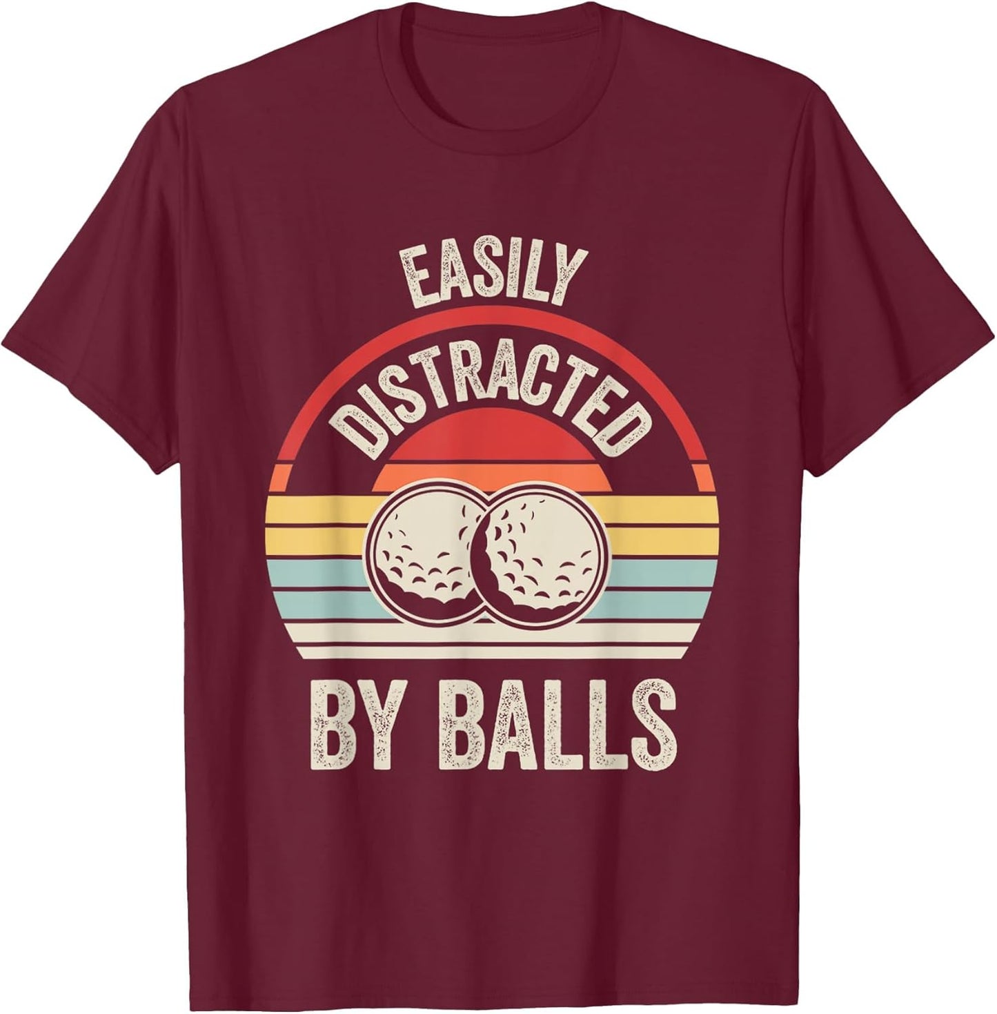 Easily Distracted by Balls Golf Humor