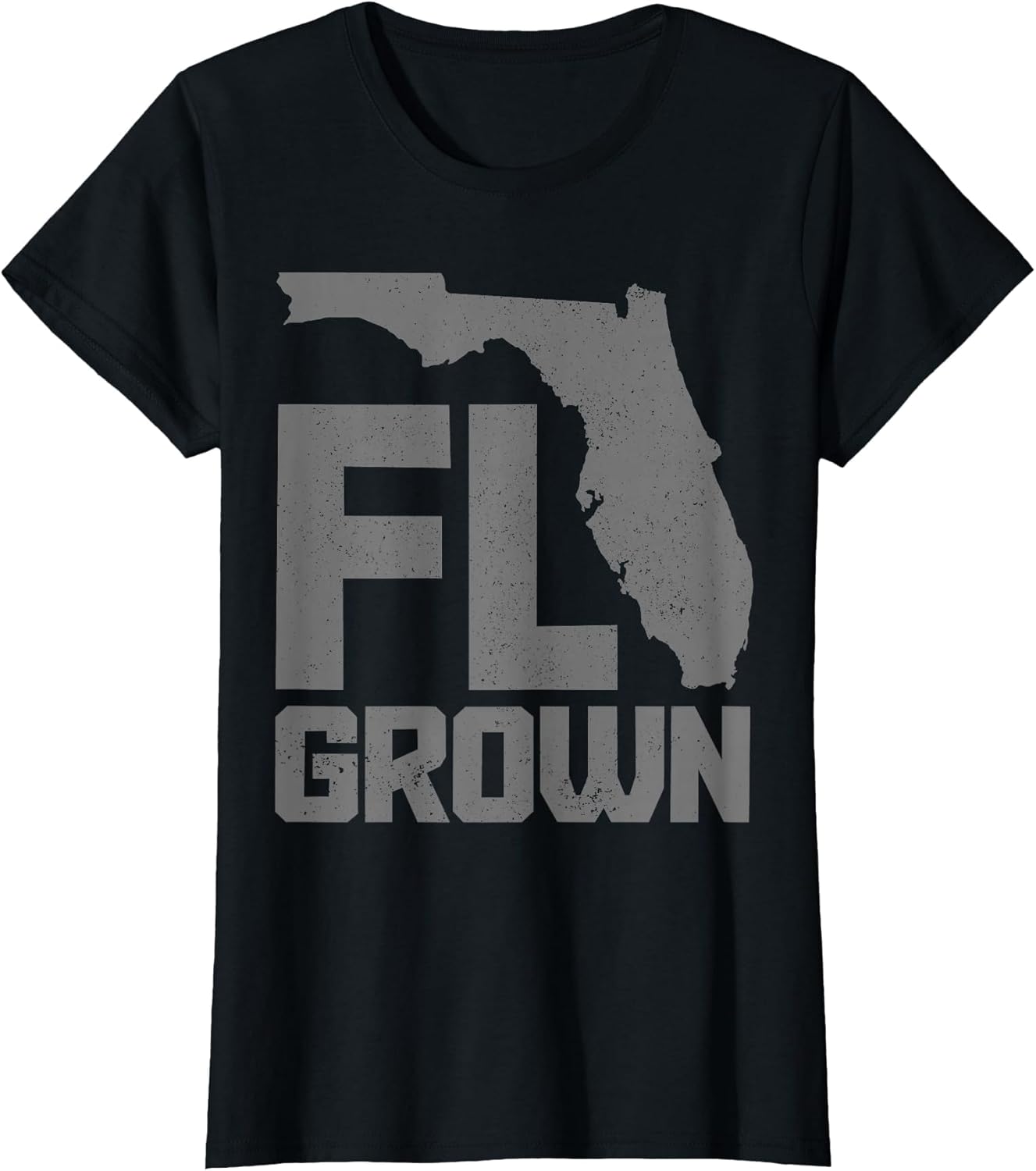 Florida FL Grown State Map Pride Vintage