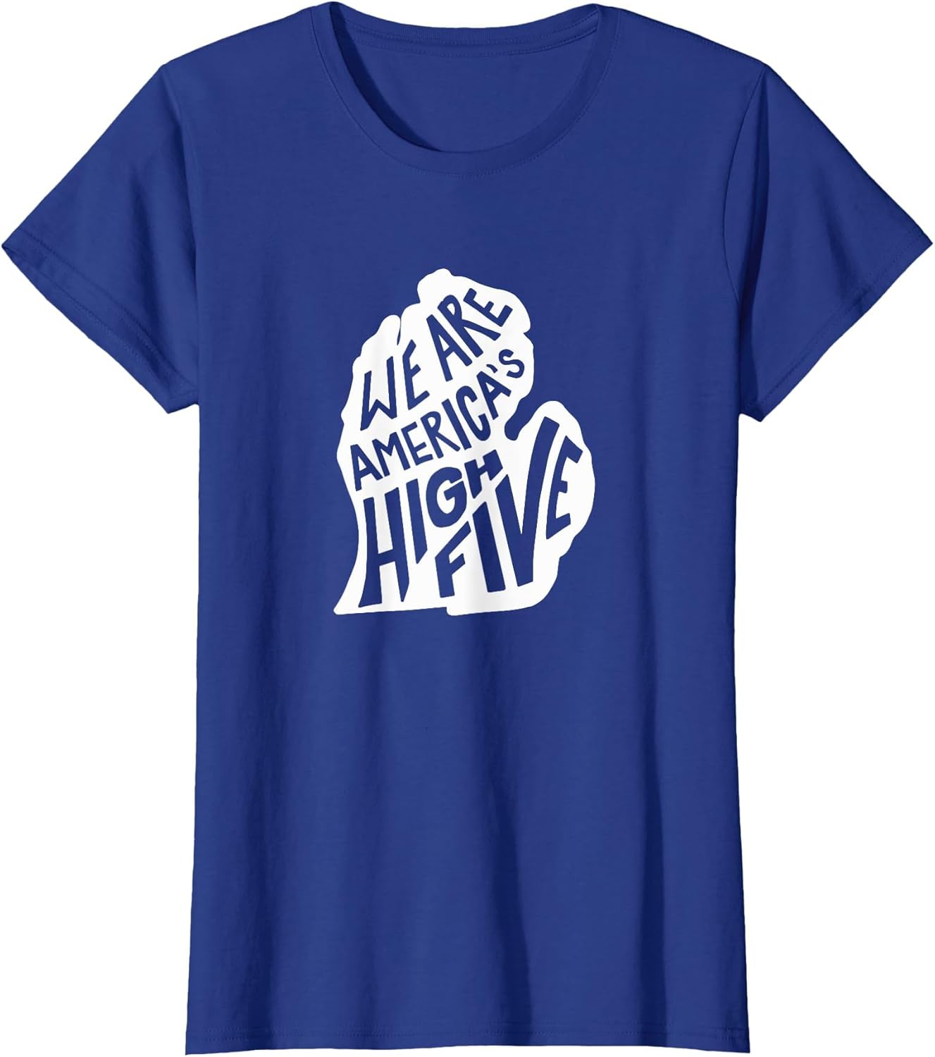 Michigan America's High Five - Retro Distressed
