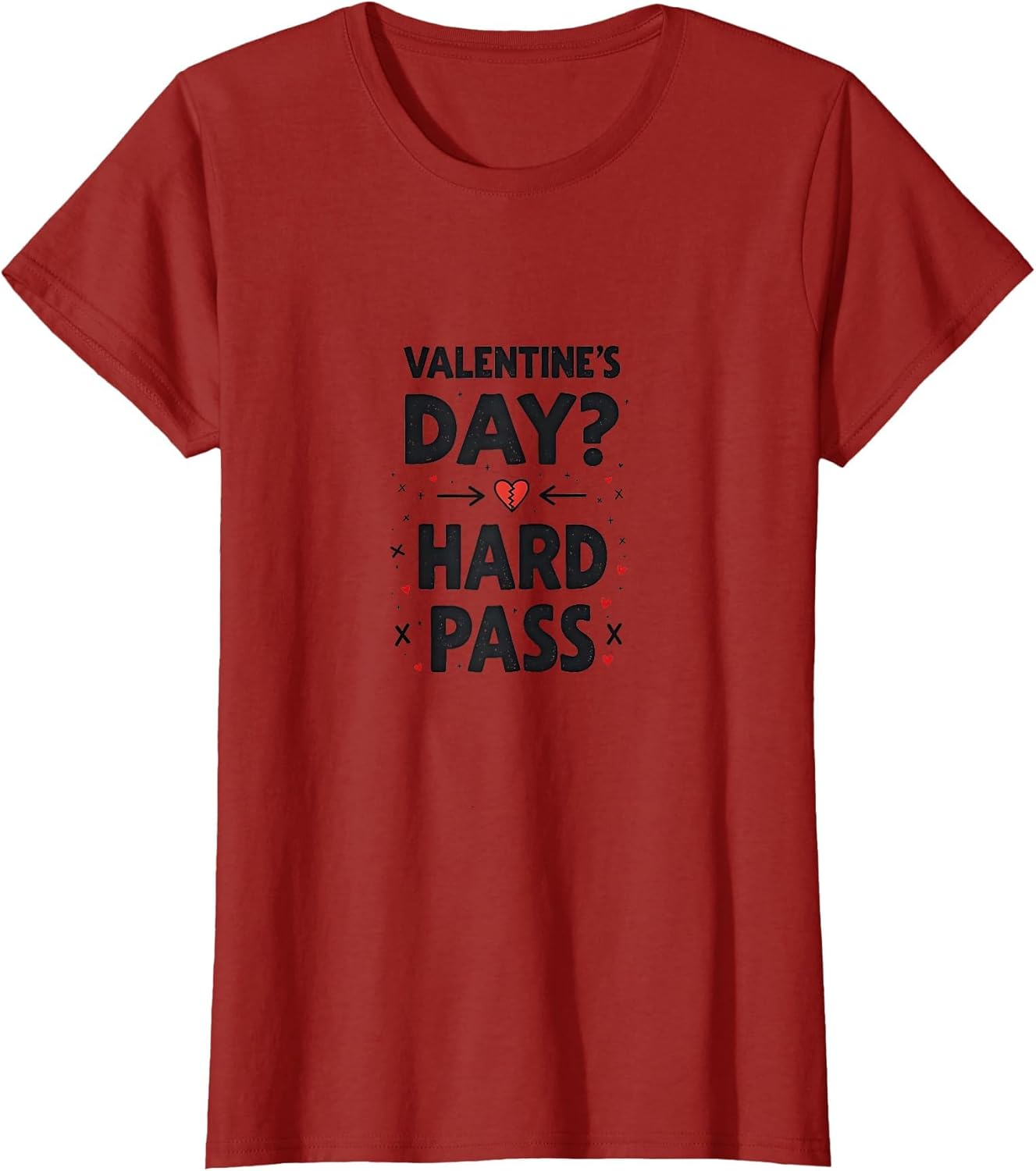 Valentine's Day Hard Pass Anti-Valentine Design