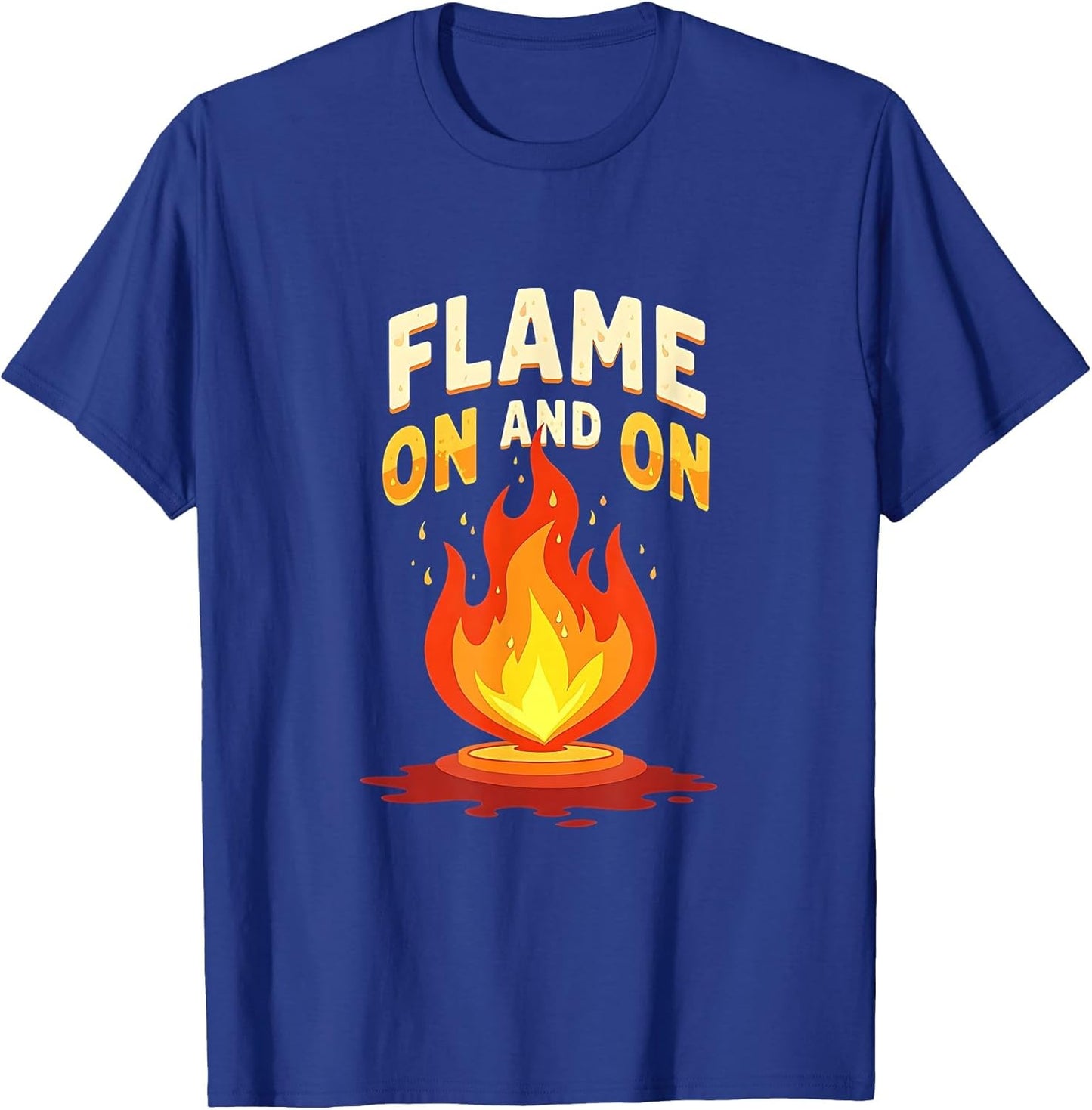 Flame On and On Bold Fire Graphic Design