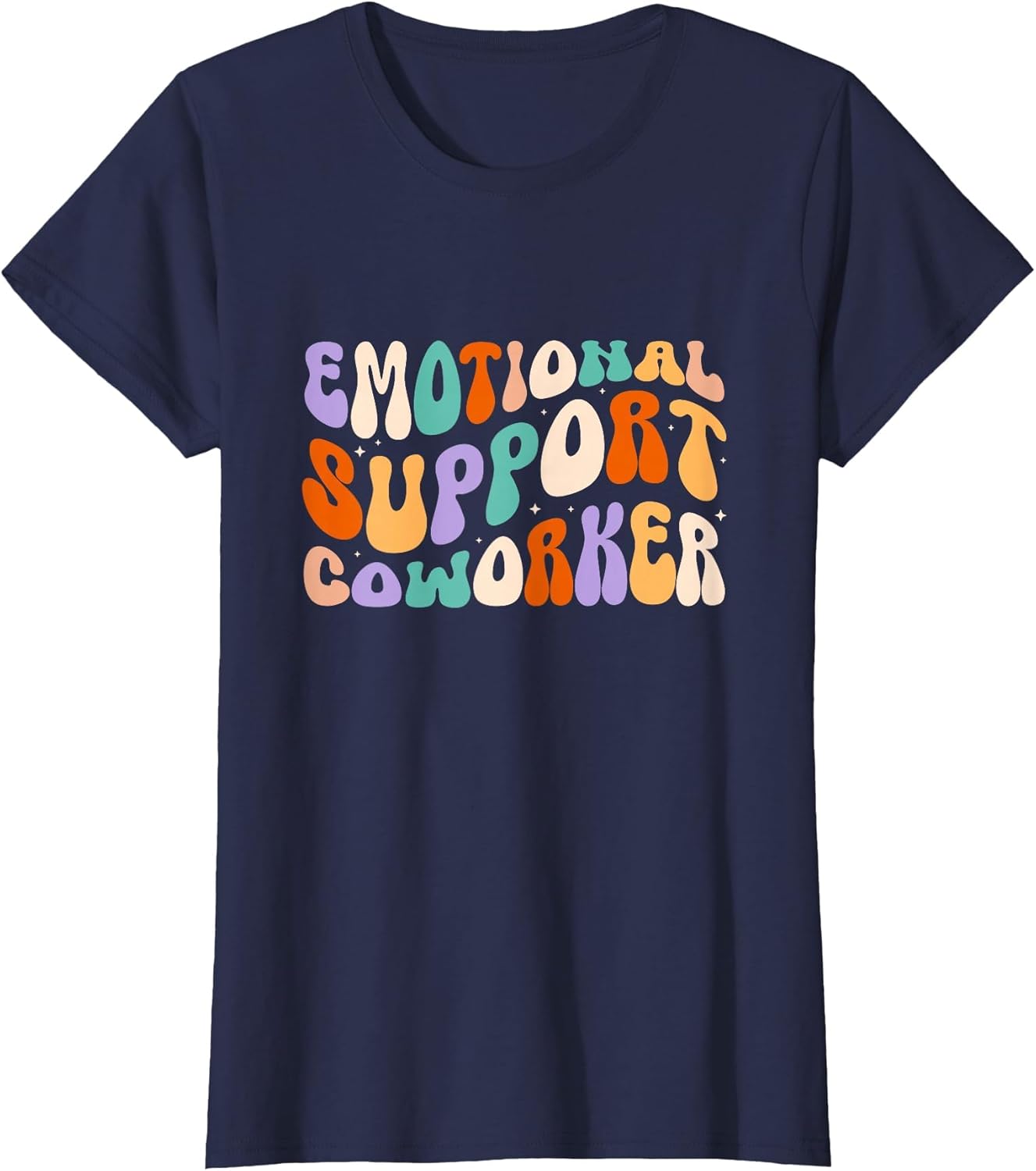 Emotional Support Coworker Groovy Retro