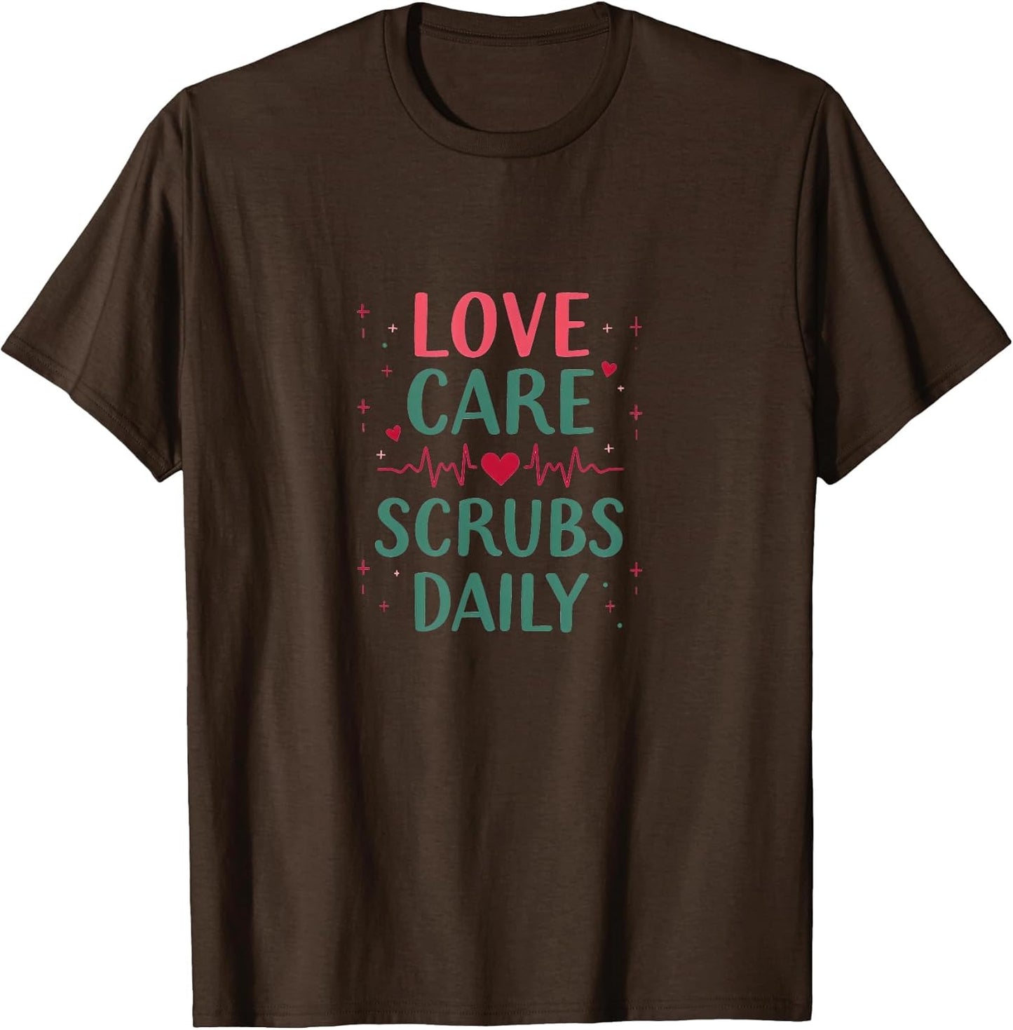 Love Care Scrubs Daily Valentine Nurse Design