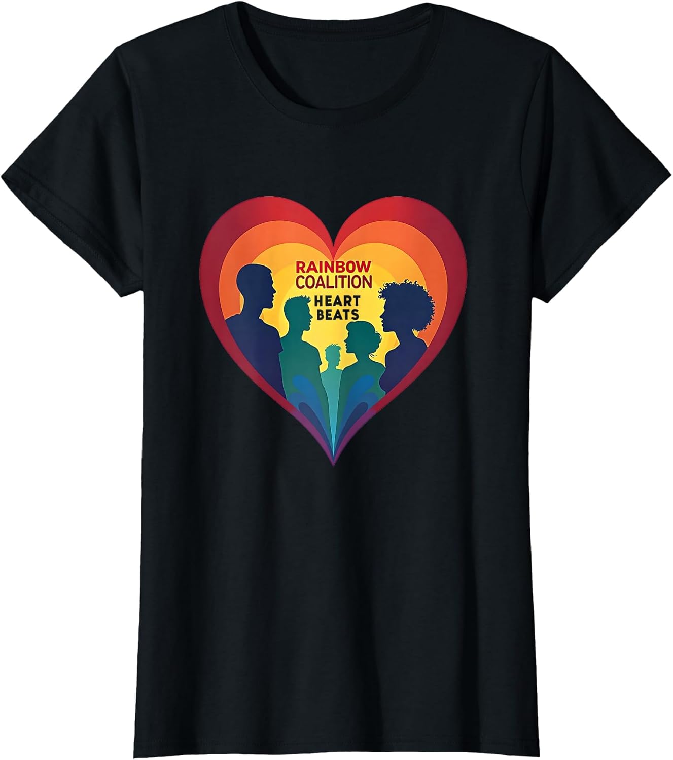 Rainbow Coalition Heart Beats Pride Design