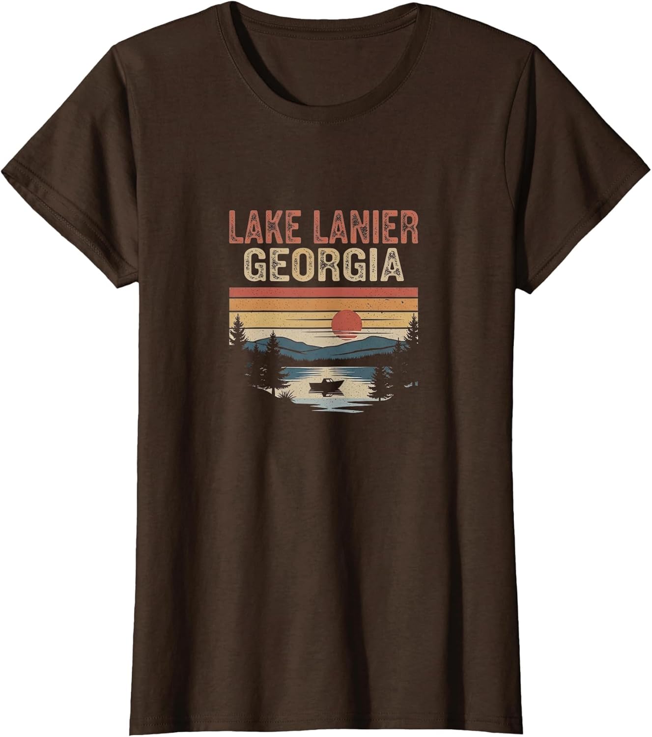 Retro Lake Lanier Georgia Art Design