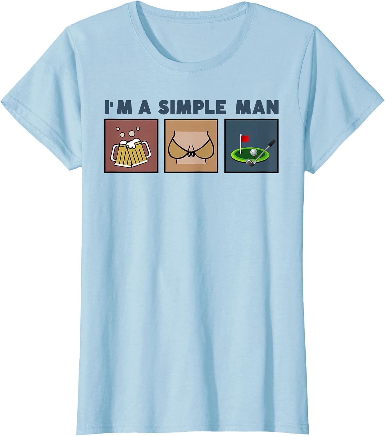 I'm A Simple Man Beer Boobs Golf
