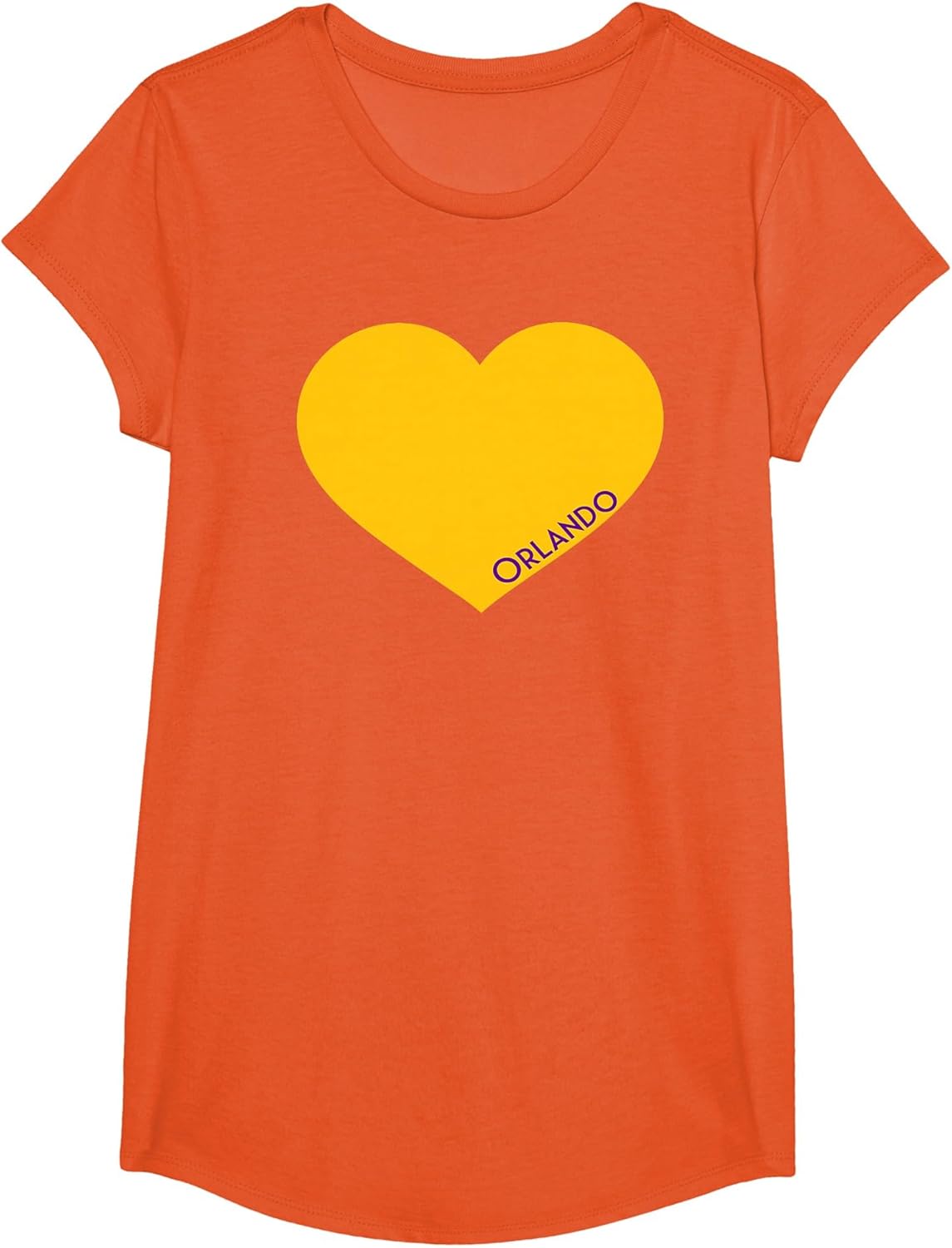 Orlando Soccer City Fan Color Heart Shirt