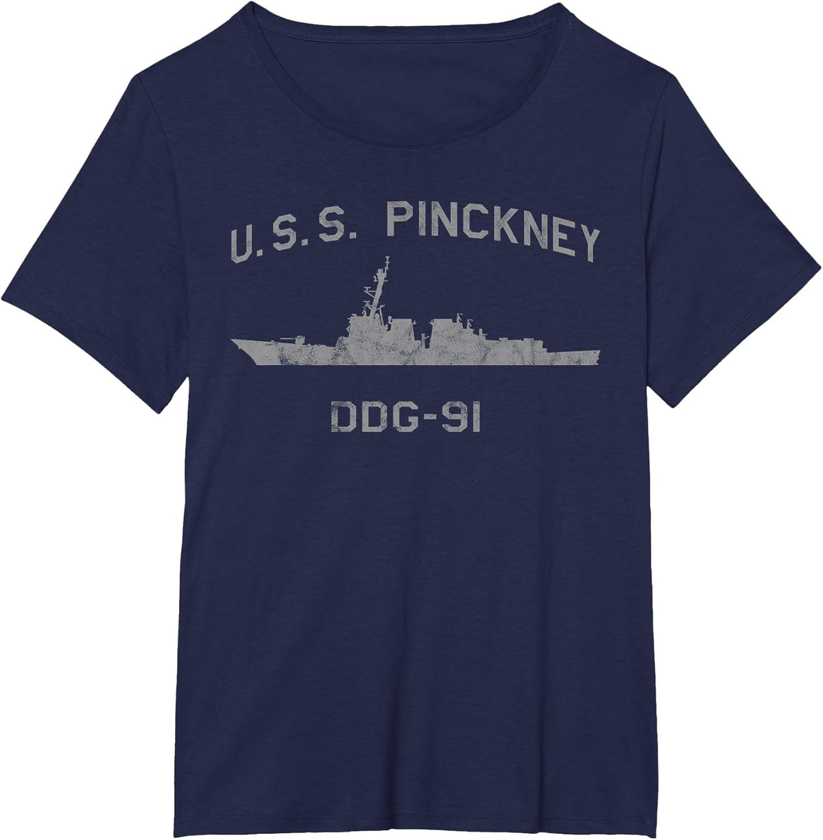 USS Pinckney DDG-91 Destroyer Ship Waterline
