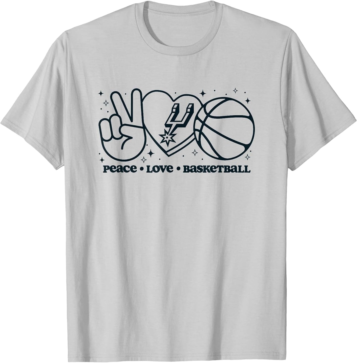 NBA San Antonio Spurs Peace Love Basketball