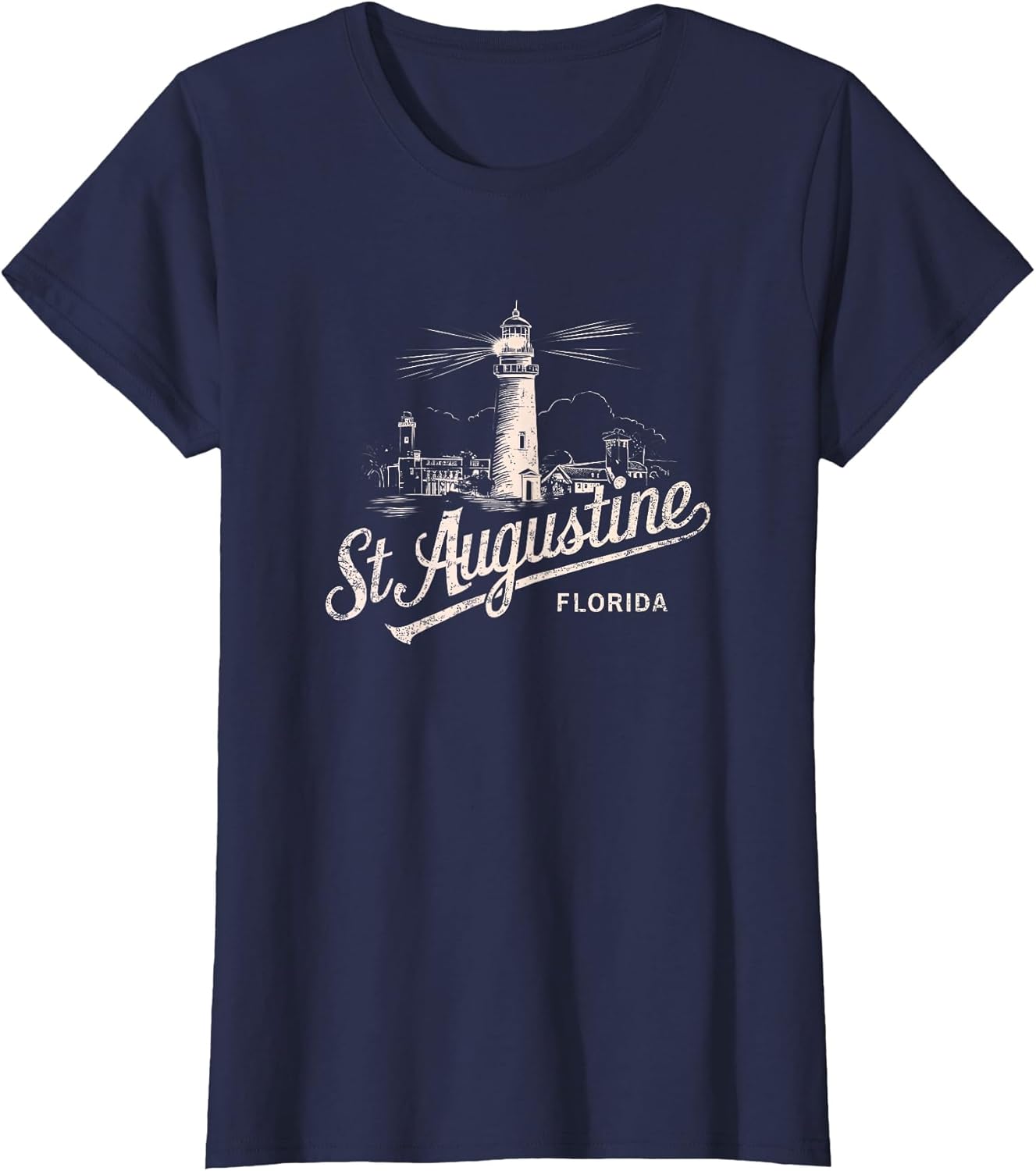 St Augustine Florida Lighthouse Vintage Artwork