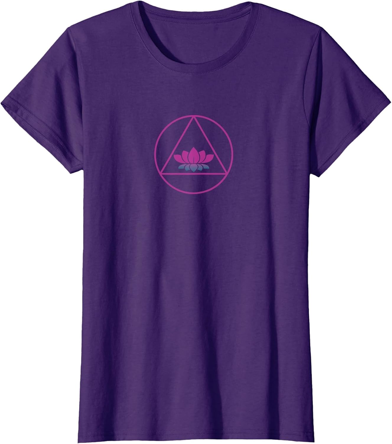 Lotus Circle Triangle Sobriety Symbol Recovery