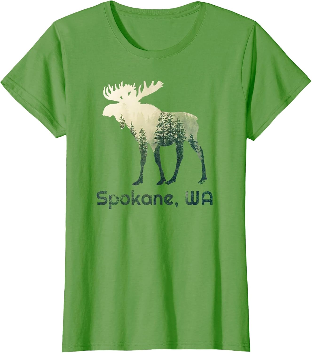 Spokane WA Moose Forest Tree Hunter Wildlife