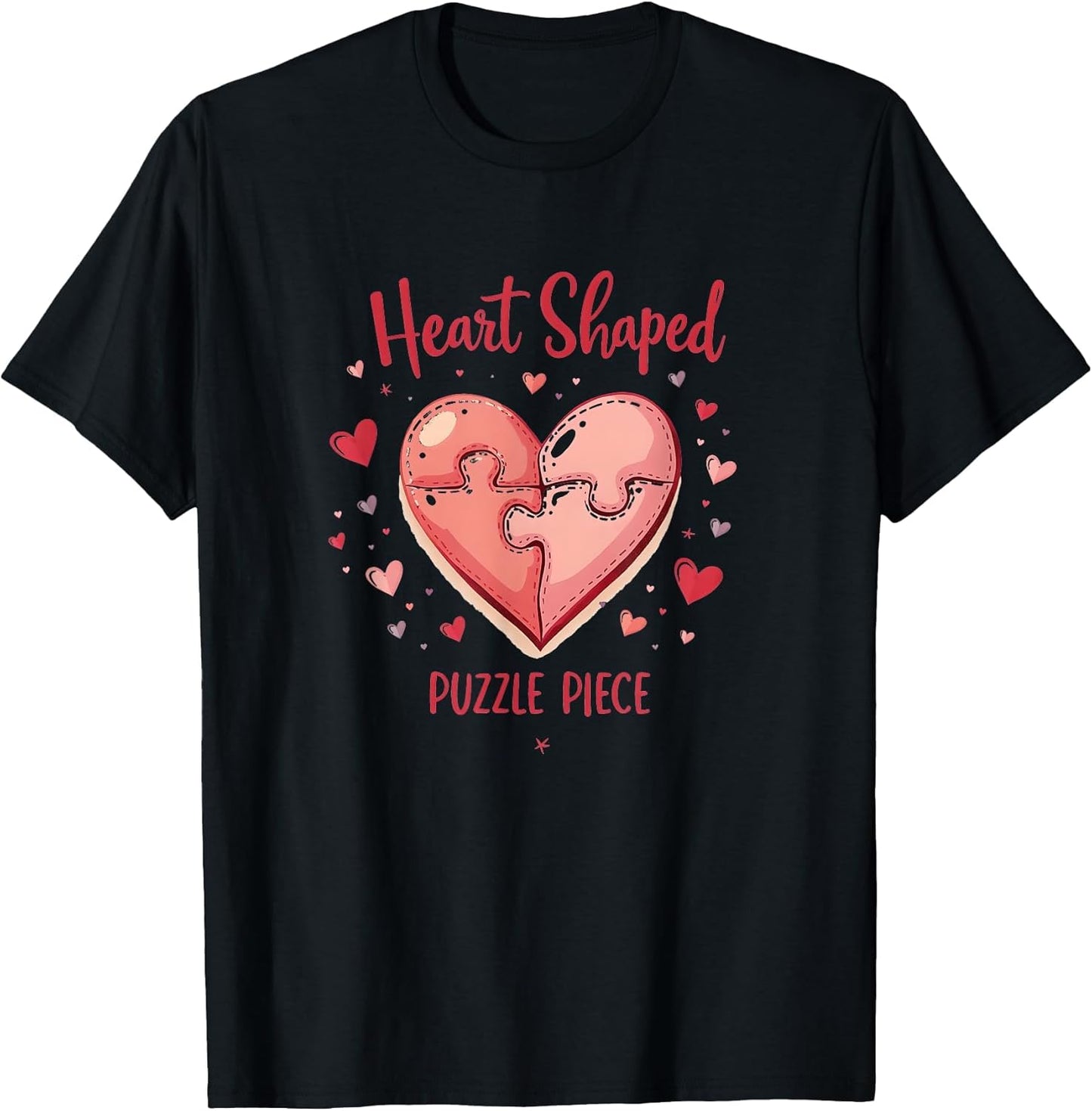 Heart Shaped Puzzle Piece Valentine Design