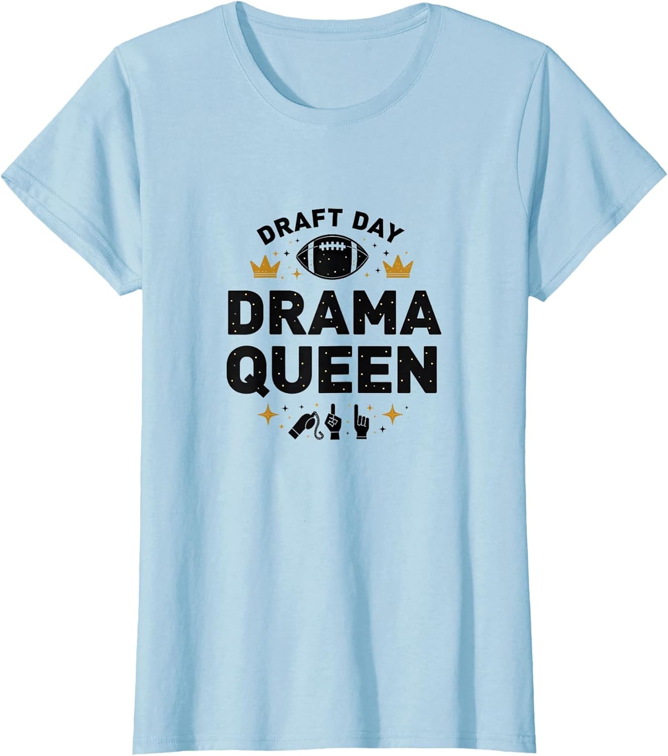 Draft Day Drama Queen Football Design