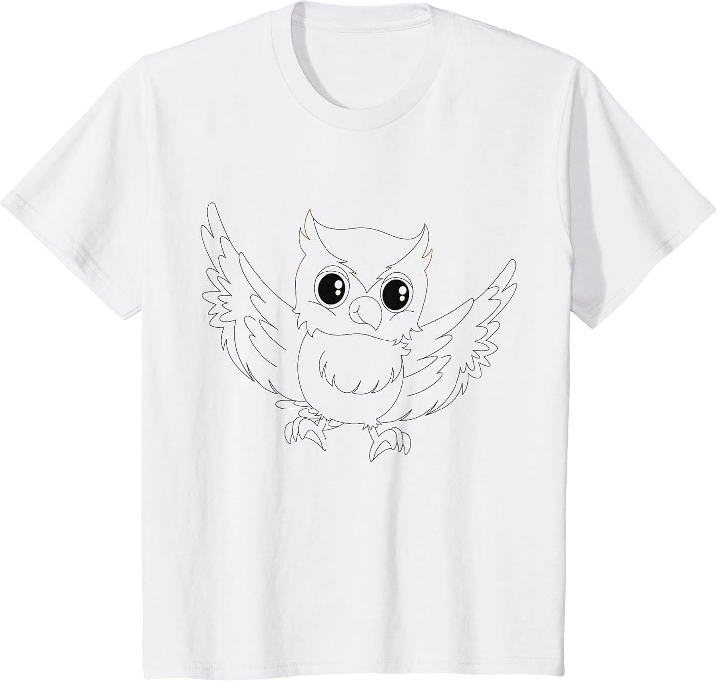 Cute owl to Paint & Color for Kids