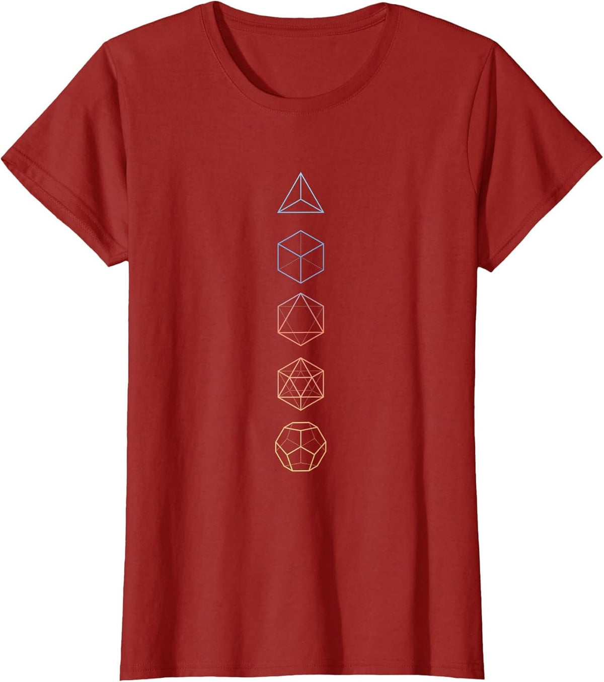 Pastel Hue Platonic Solids - Sacred Geometry