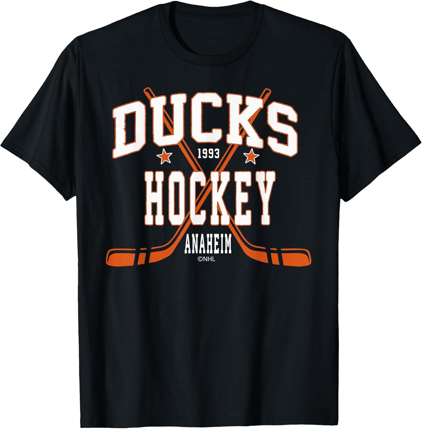 Anaheim Ducks Stars Black Officially Licensed