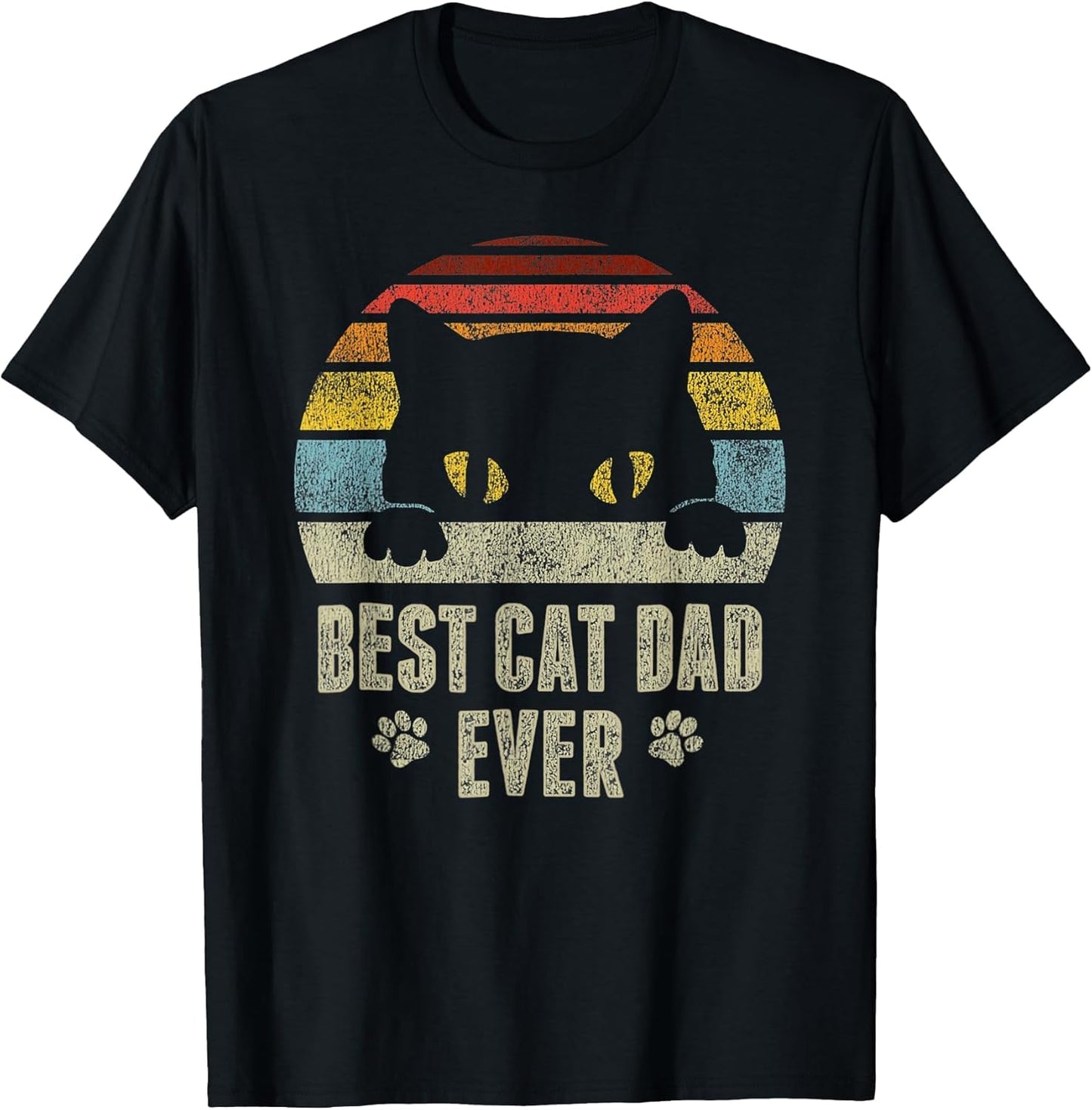 Best Cat Dad Ever Vintage