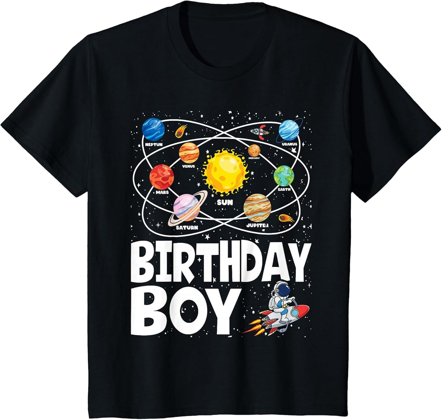 Birthday Boy Space Planets Birthday