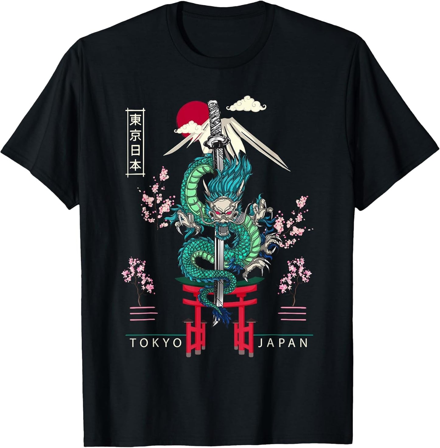 Japanese Tokyo Dragon Asian 80’s Style