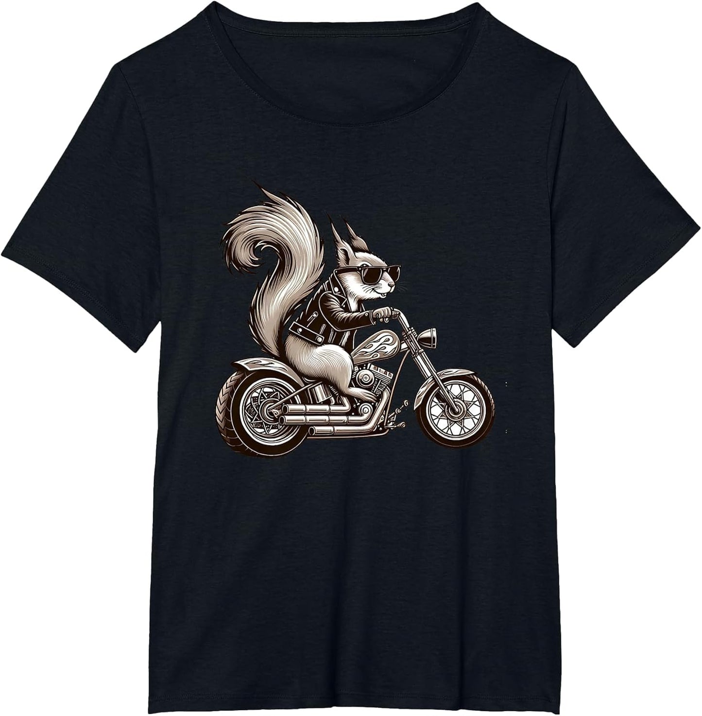 Cool Squirrel Riding Motorcycle Sunglasses