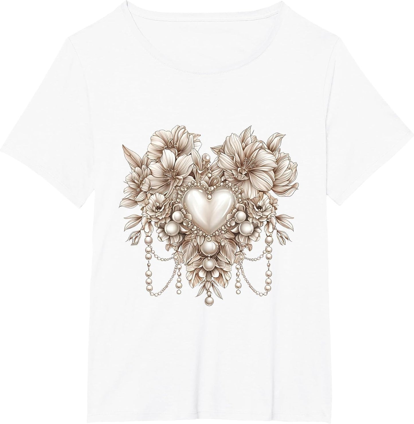 Blooming Love Pearls and Gemstone Jewel Artwork