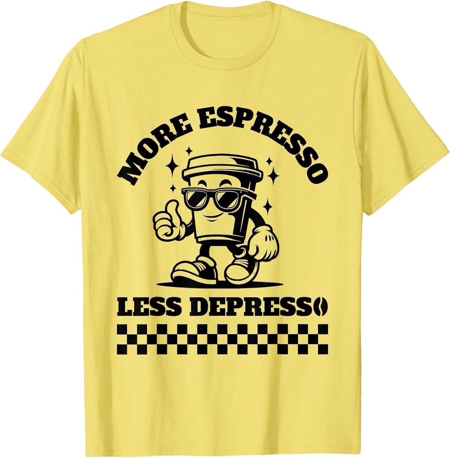 More Espresso Less Depresso Funny Coffee Lover