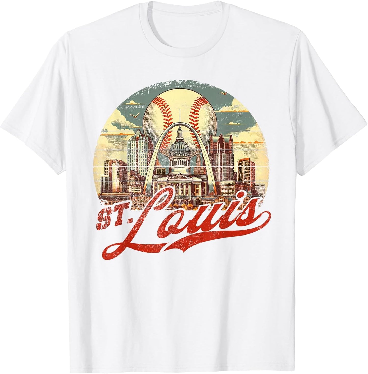 Vintage St. Louis Baseball American US Flag