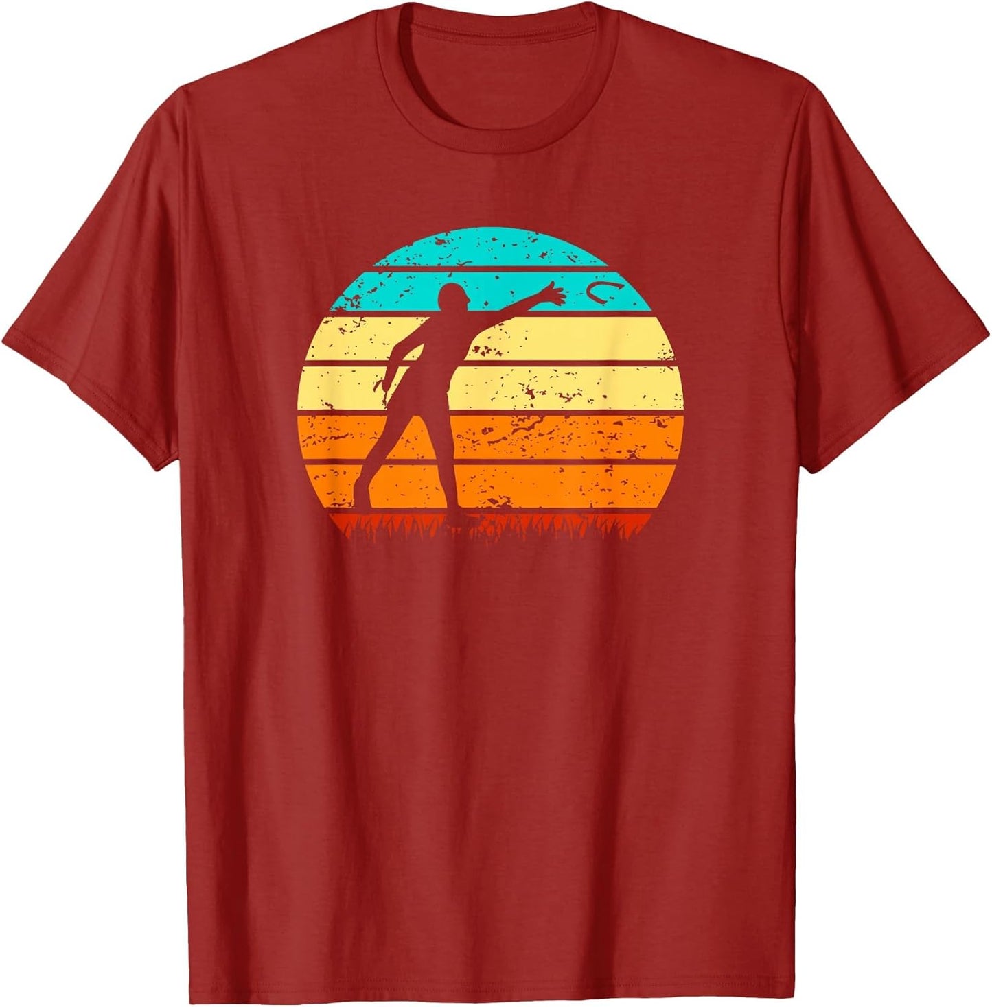 Retro Sunset Horseshoe Pitching Game