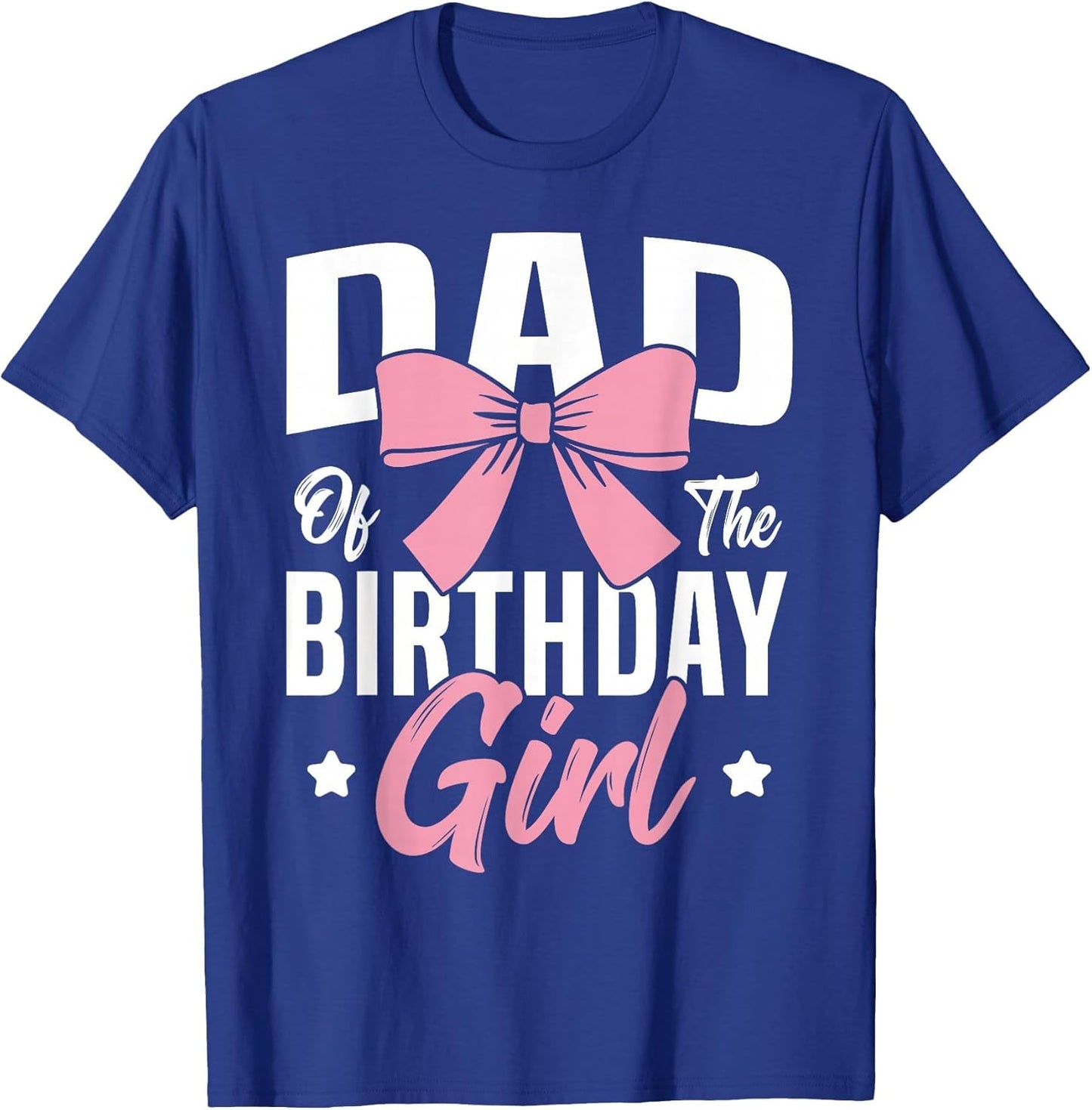 Coquette Pink Bow Men Dad of The Birthday Girl
