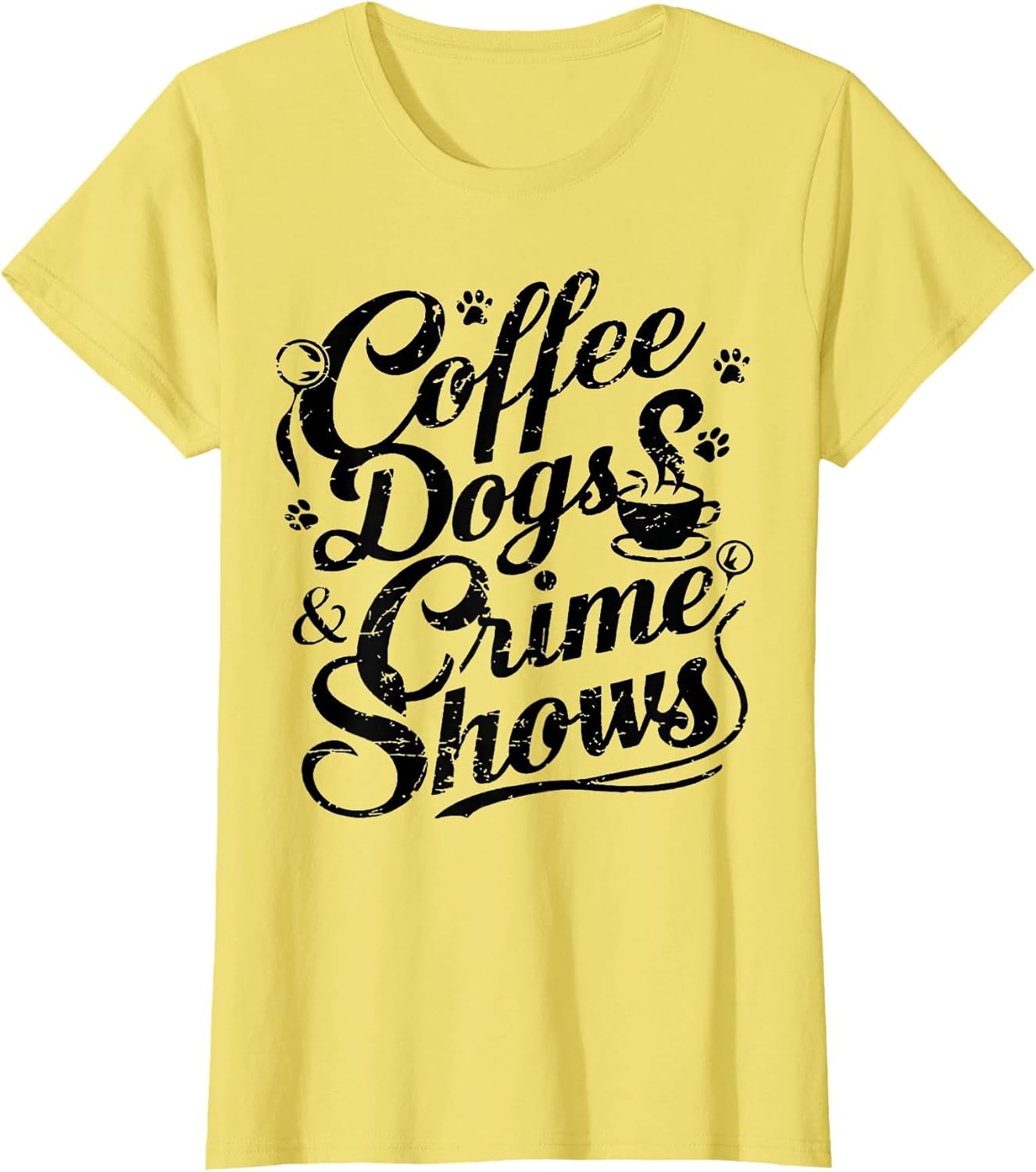 Coffee Dogs Crime Shows Funny Coffee Dog Lovers