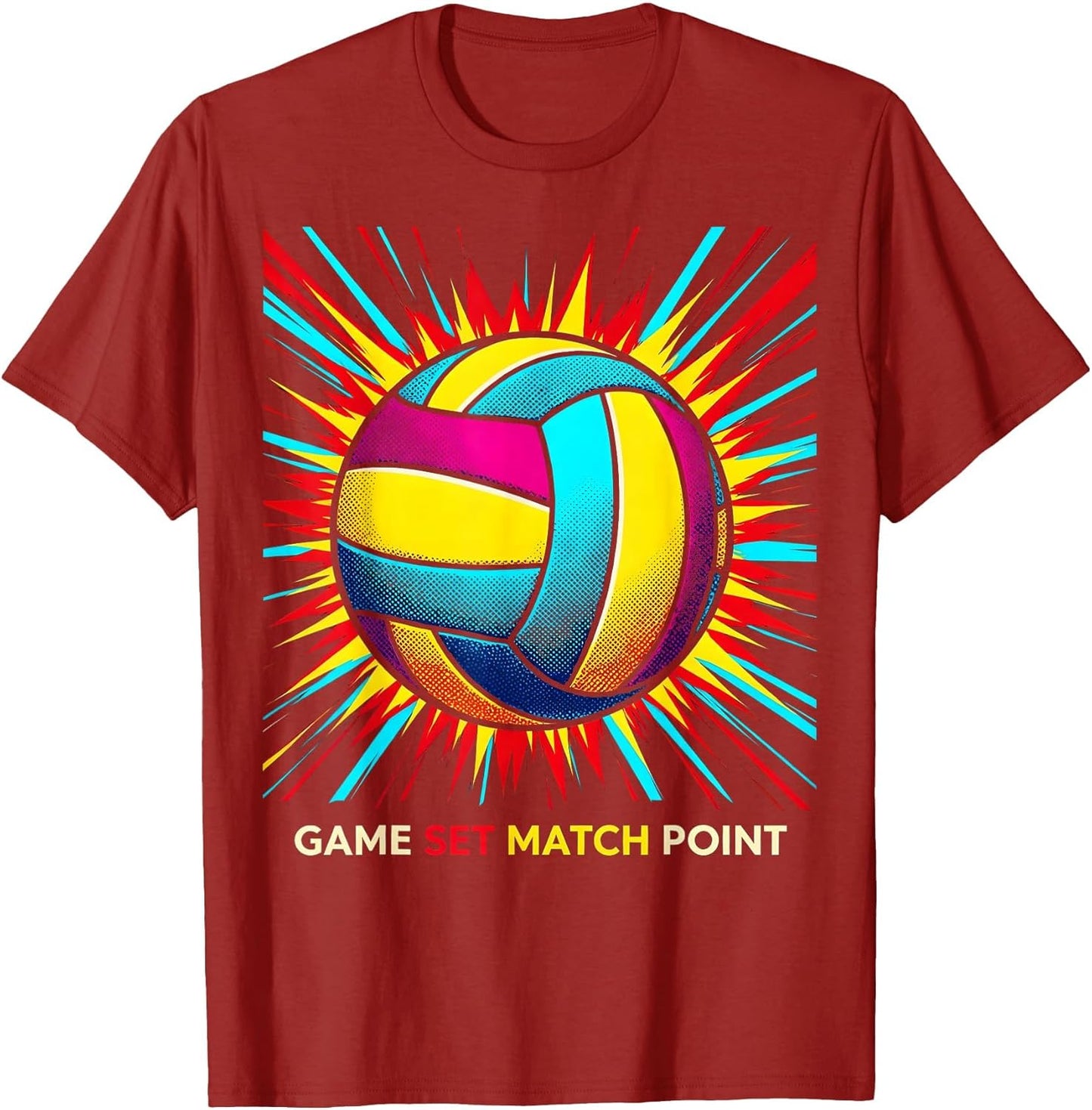 Game Set Match Point Volleyball Design