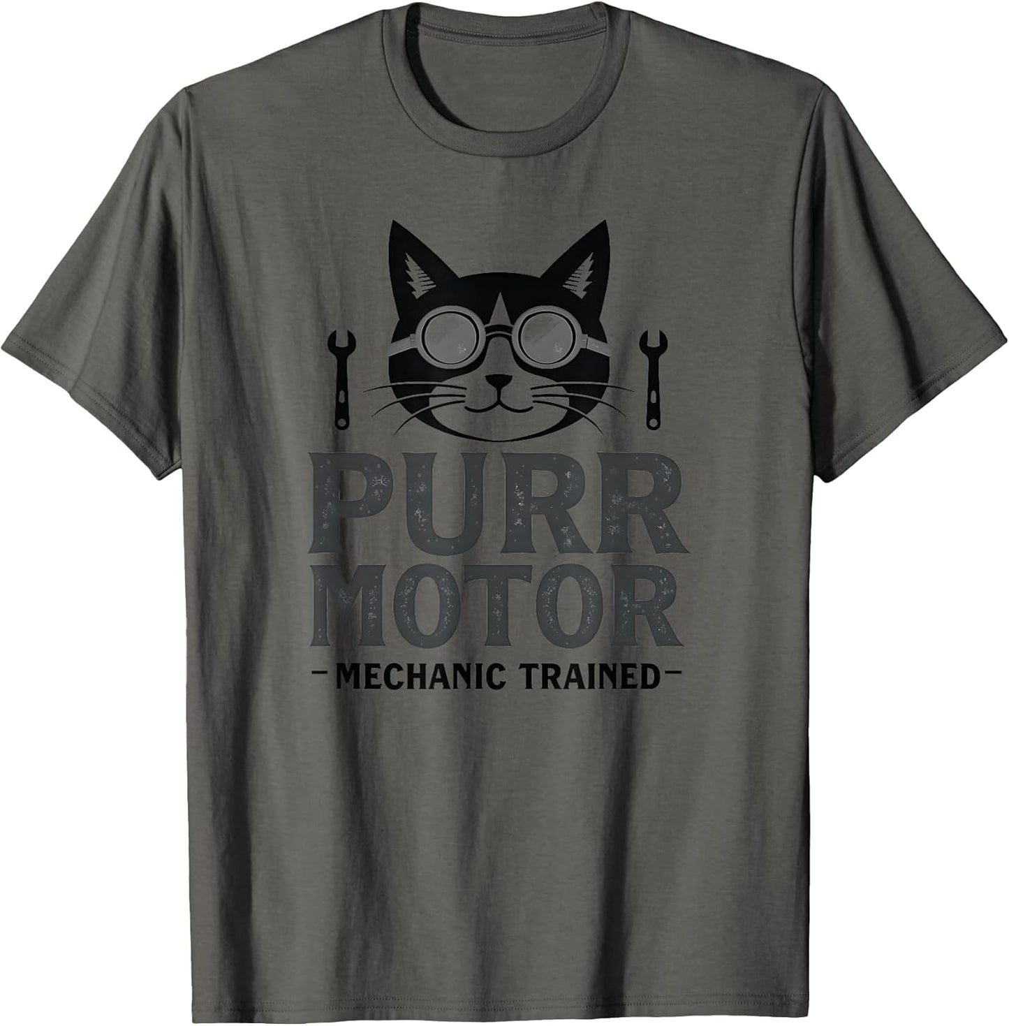 Purr Motor Mechanic Trained Cat Design