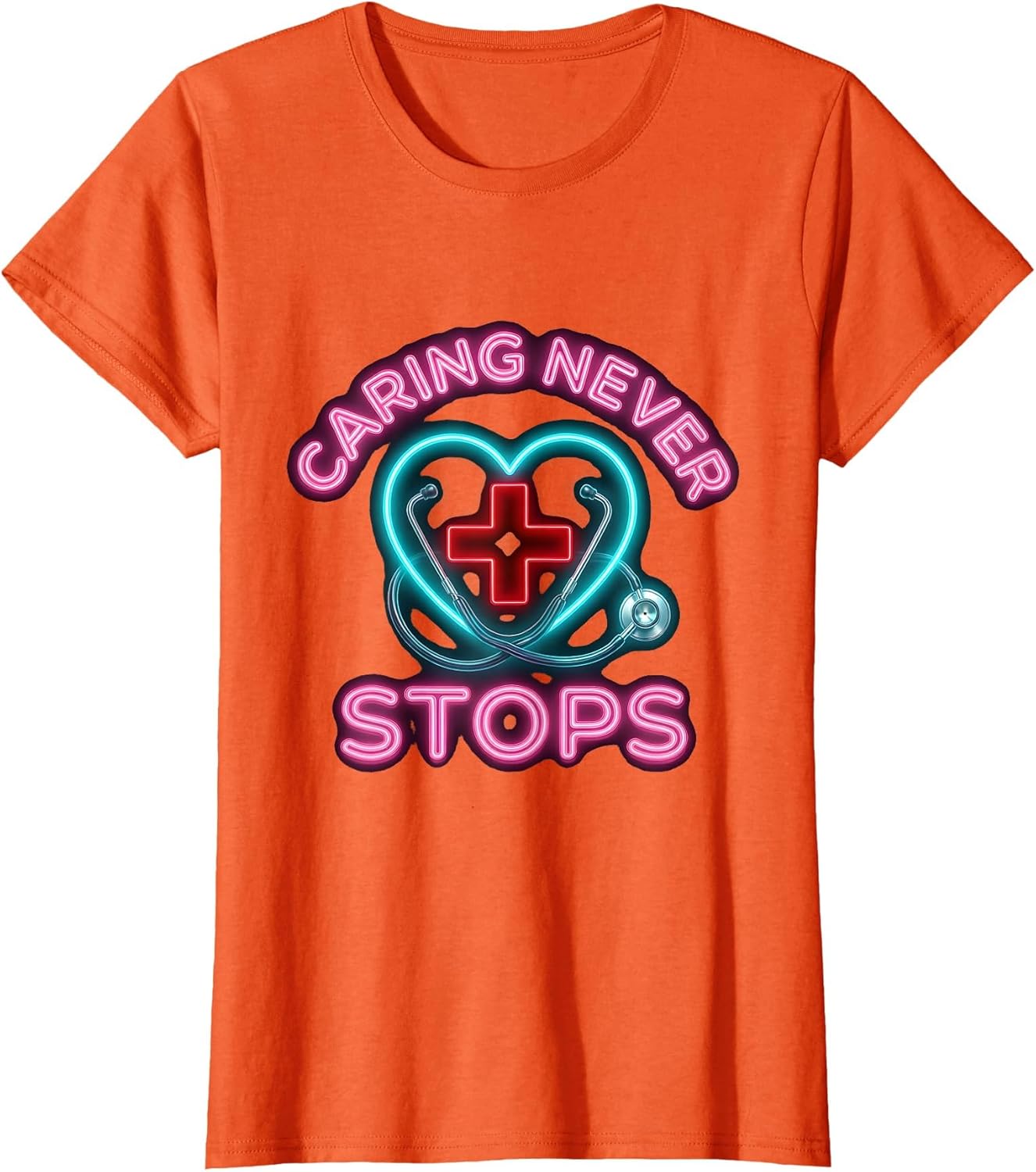 Caring Never Stops School Nurse Design
