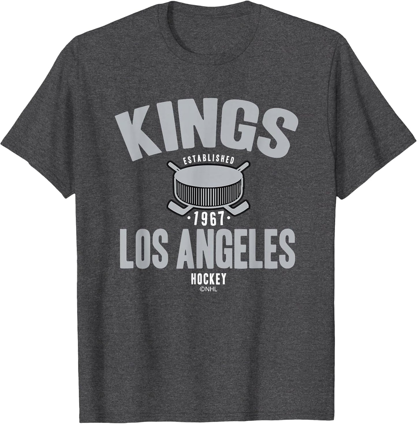 Los Angeles Kings Hockey Puck Dark Heather