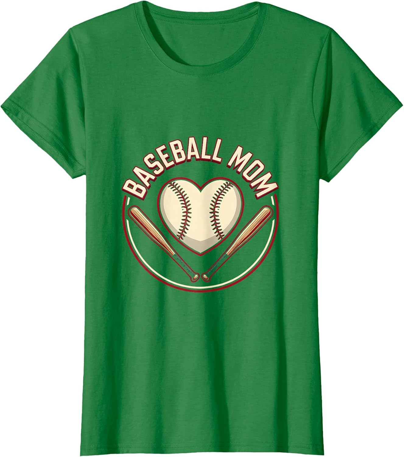 Baseball Mom Heart Proud Sports Parent Design