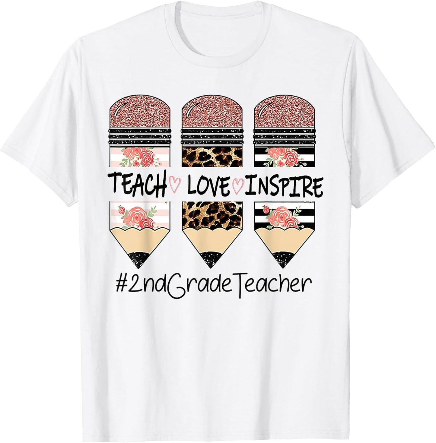 Teach Love Inspire 2nd Grade Teacher Crayon
