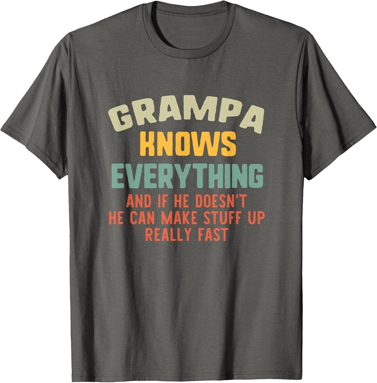 Grampa Knows Everything Vintage Grandpa Funny