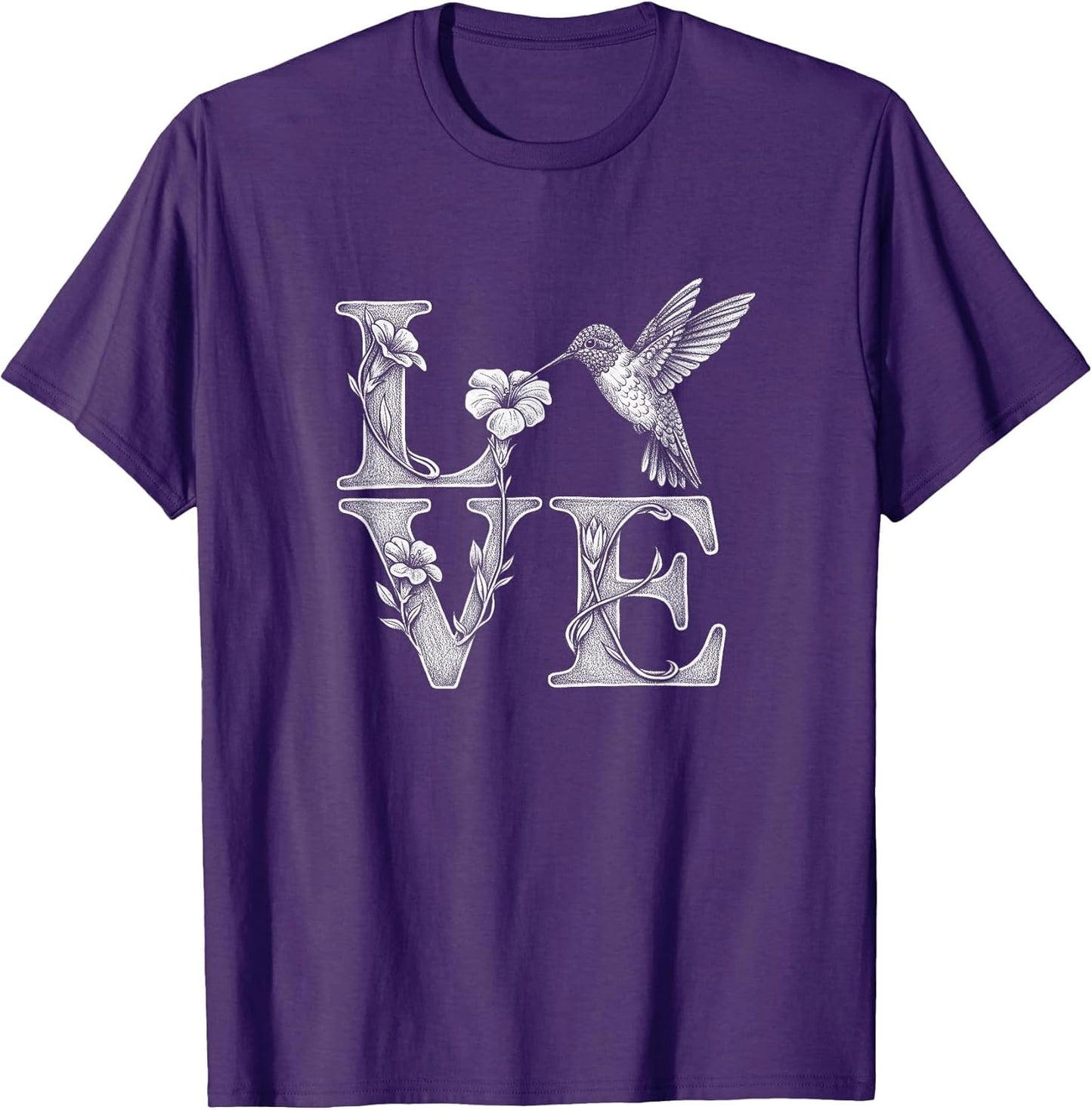Floral Hummingbird Love Design and Girls