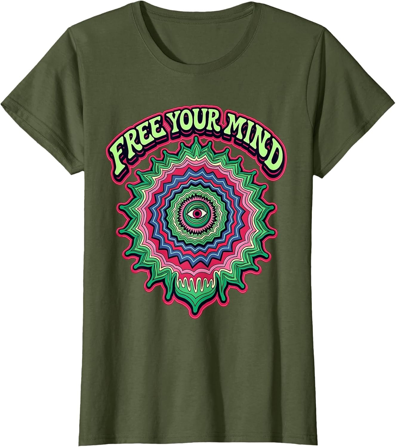 Free Your Mind Groovy Hippie Spirit Design