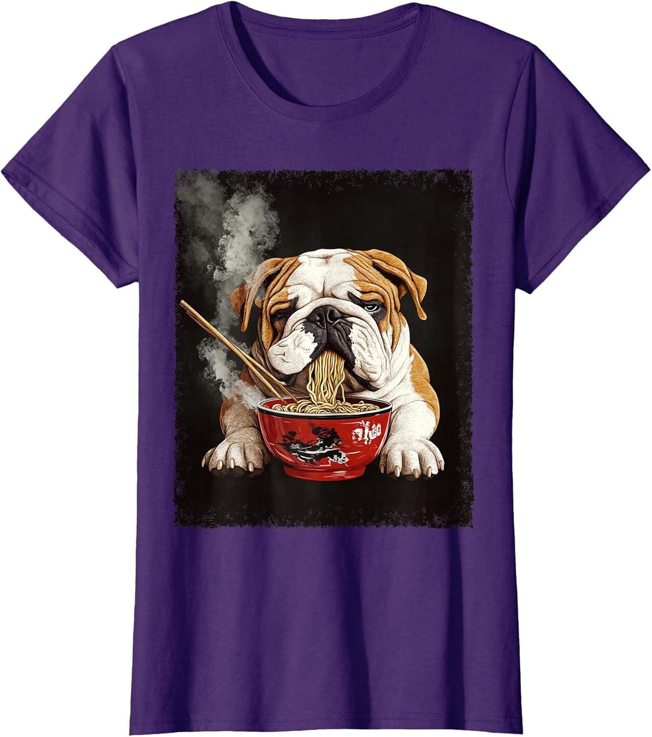 English Bulldog Dog Ramen
