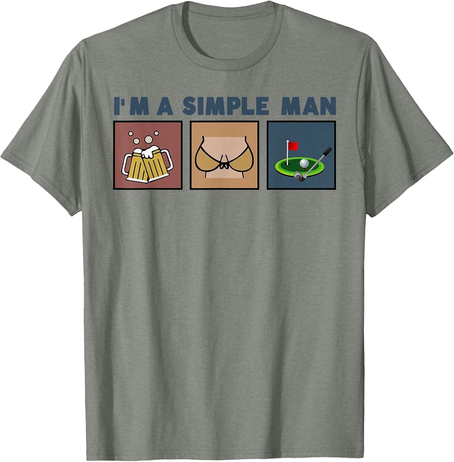 I'm A Simple Man Beer Boobs Golf