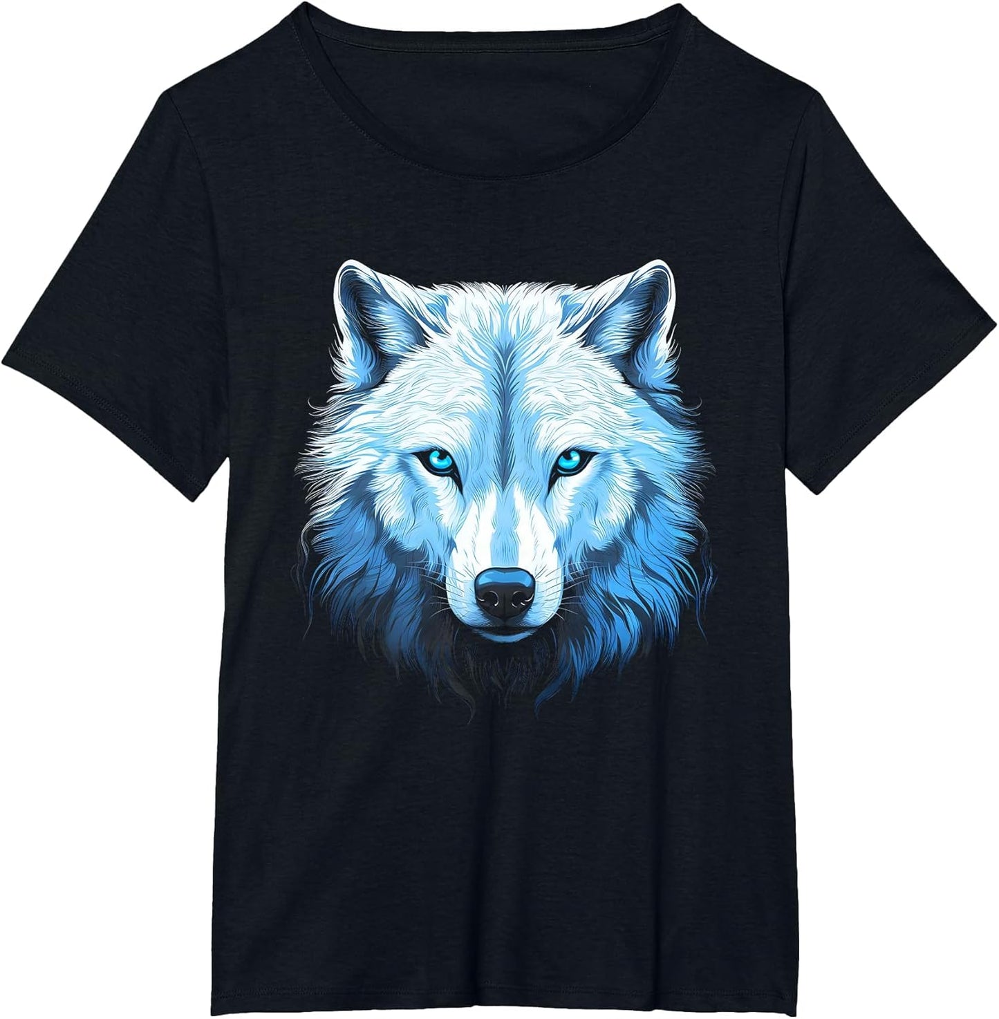 Arctic Wolf Face Wolves Art Motif