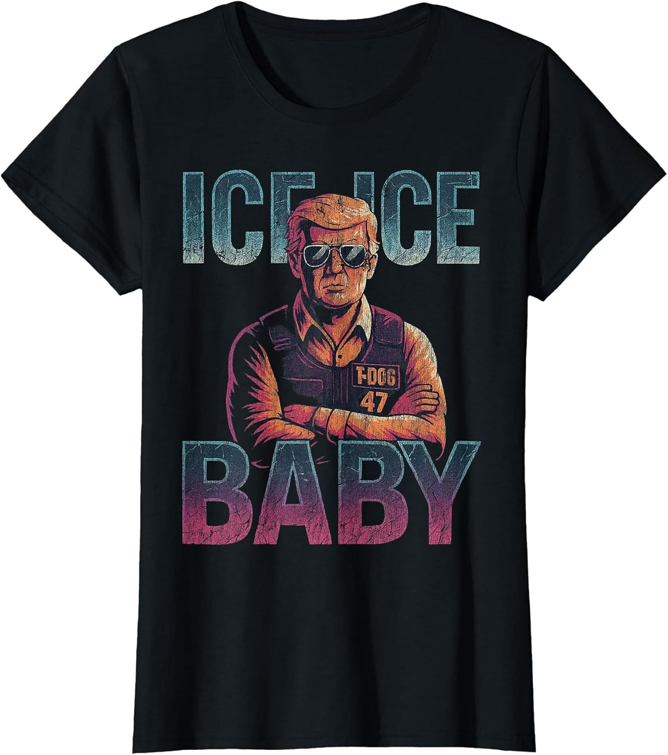 Ice Ice Baby Retro Funny Trump