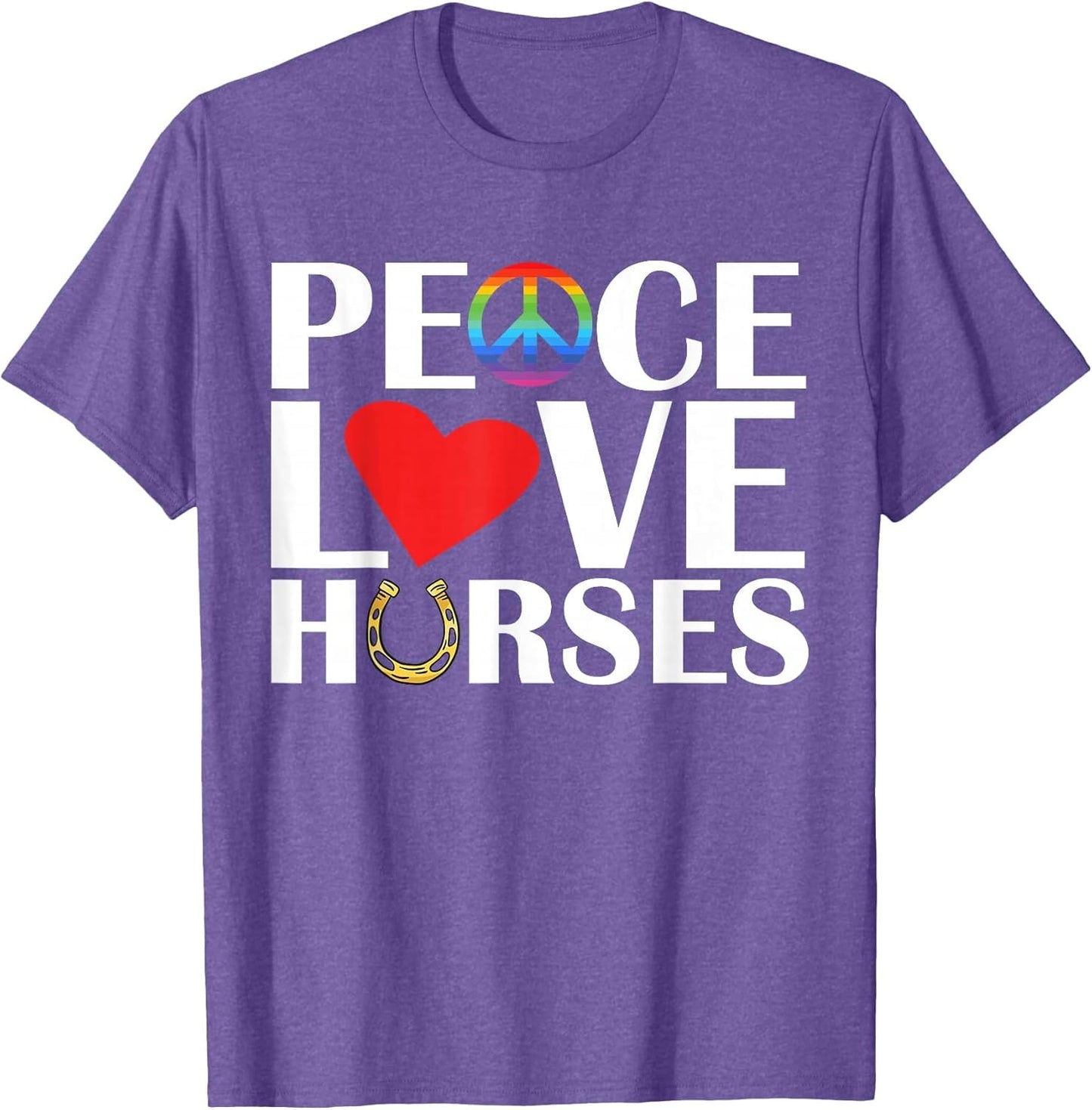 Peace Loves Horses Equestrian Horse Lover