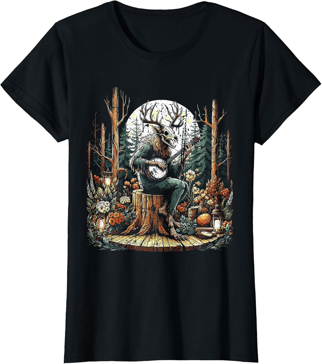 Vintage Wendigo Cryptid Camping