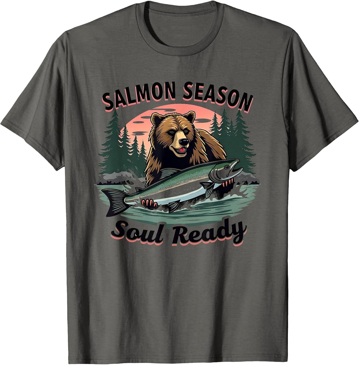 Salmon Season Soul Ready Bear Design