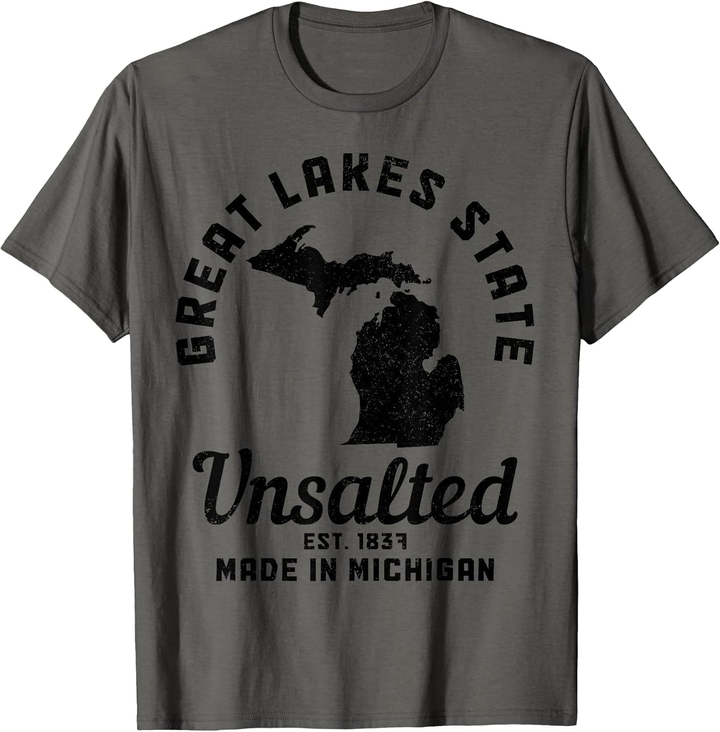Michigan Great Lakes State Map Pride Vintage