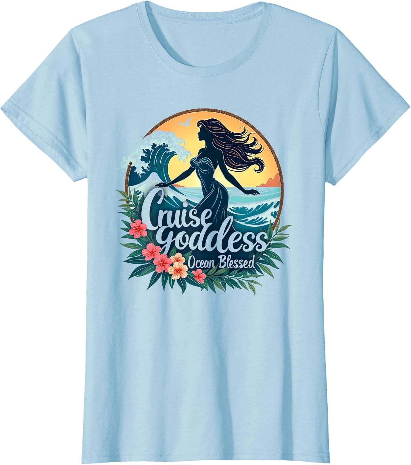 Cruise Goddess Ocean Blessed Nautical Design